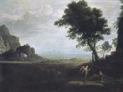 Claude Lorrain Landscape with Hagar and Ishmael in the Desert (mk17) oil painting reproduction